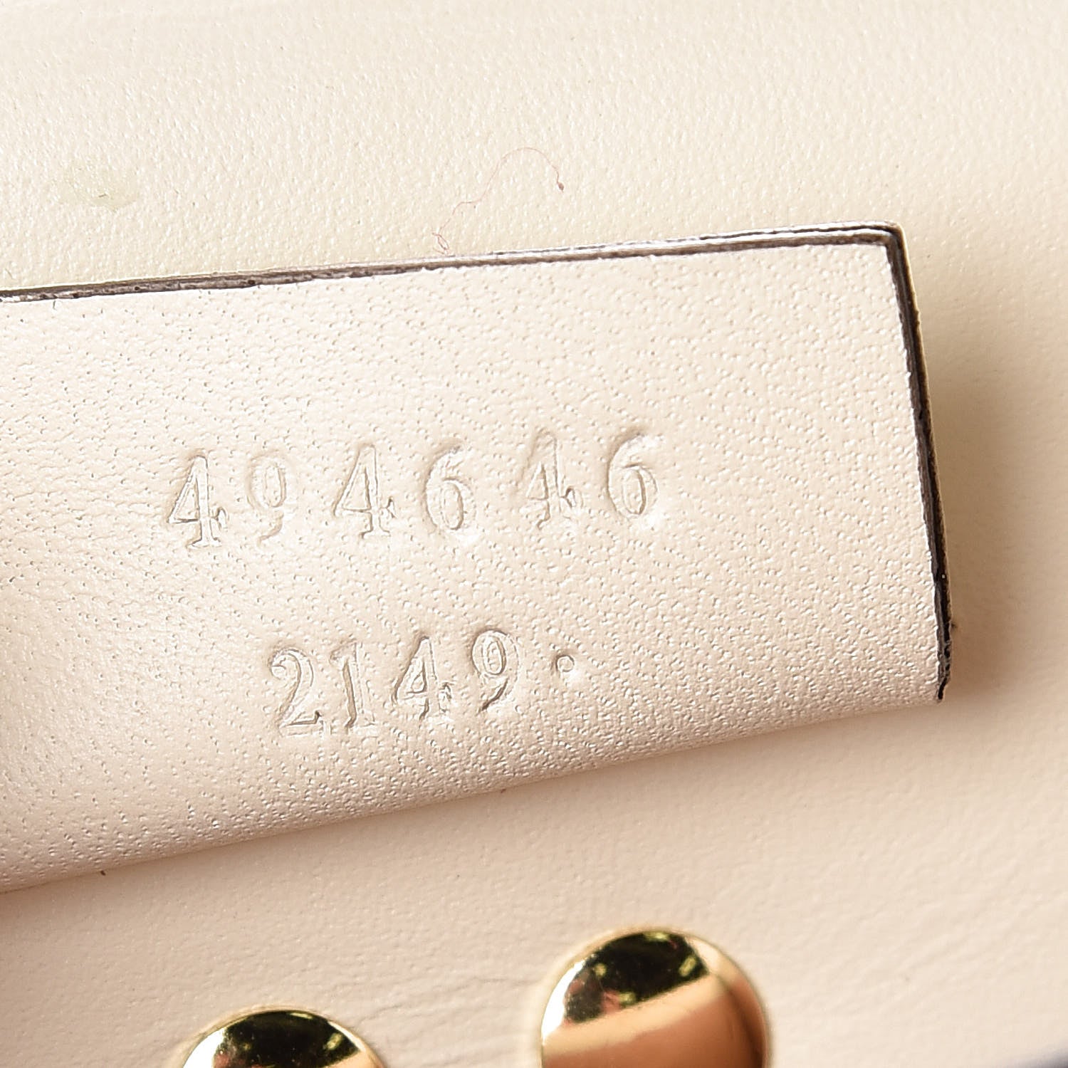 Gucci Calfskin Super Mini Sylvie Chain Shoulder Bag White 7 of 8