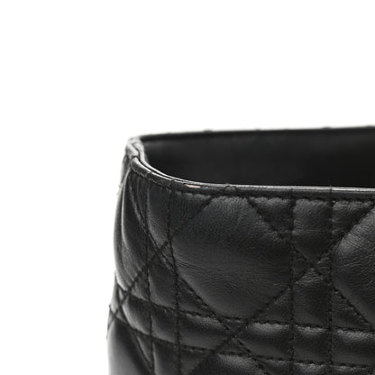 Christian Dior Lambskin Cannage Large Lady Dior Shopper Tote Black 11 of 12