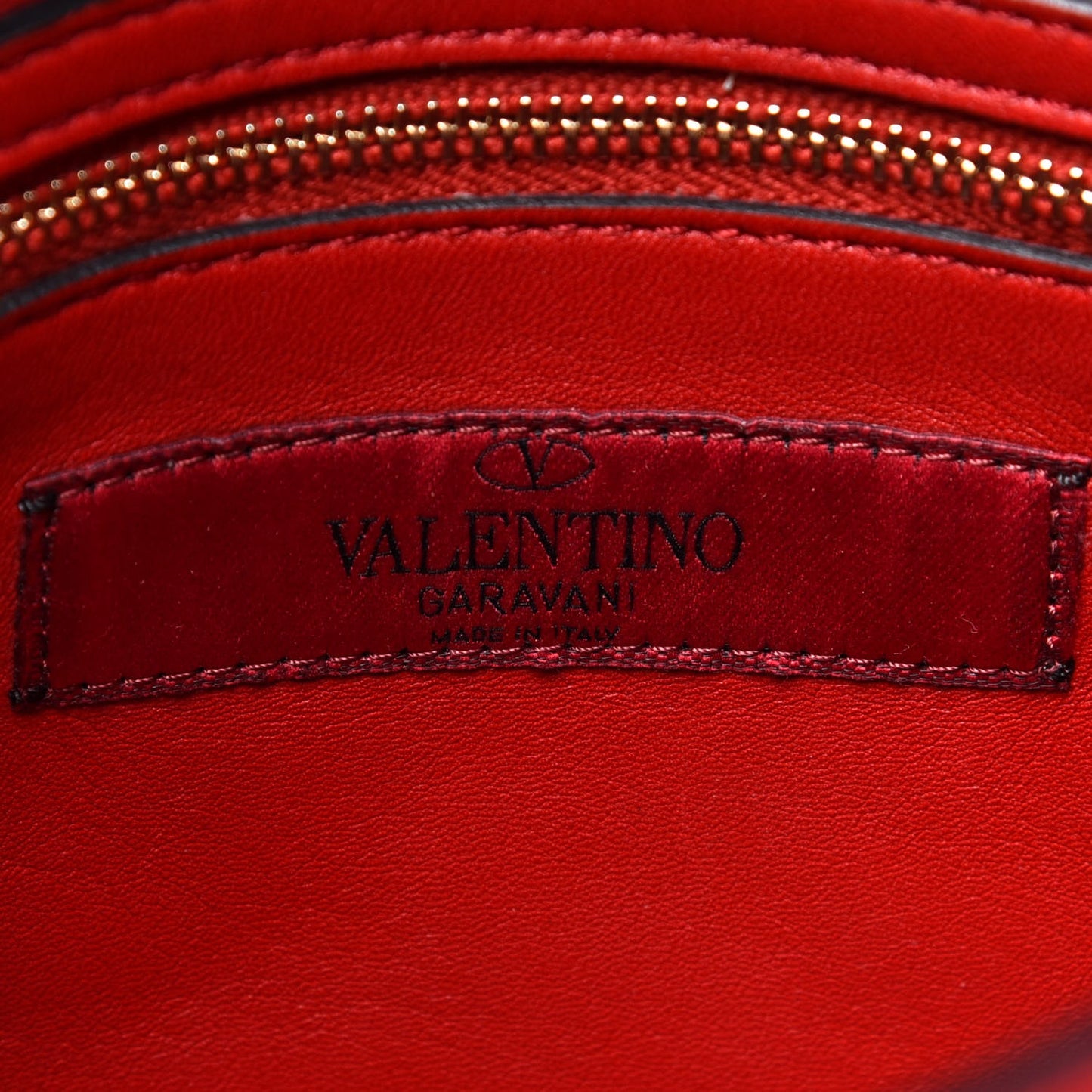 Nappa Medium Rockstud Spike Shoulder Bag Rosso Valentino