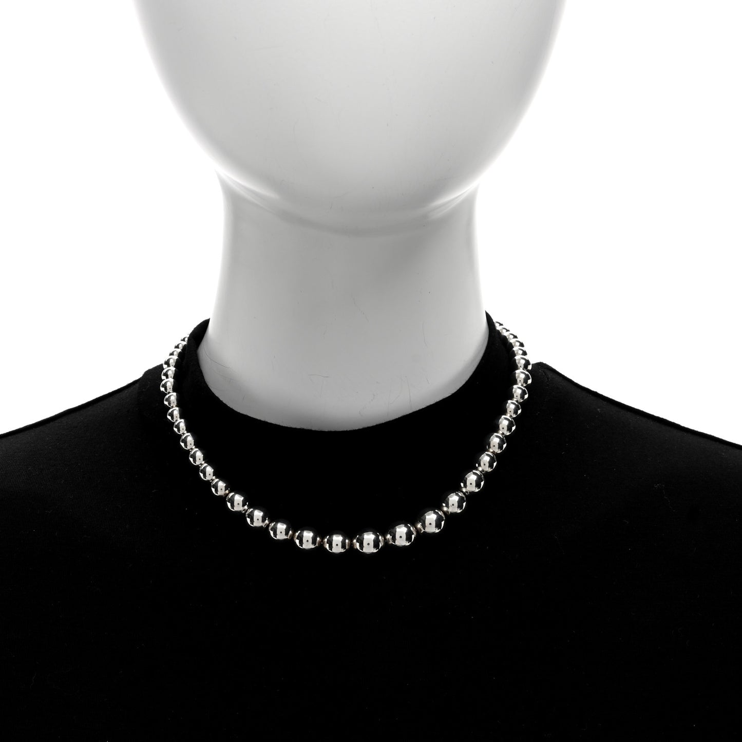 Sterling Silver HardWear Graduated Ball Necklace