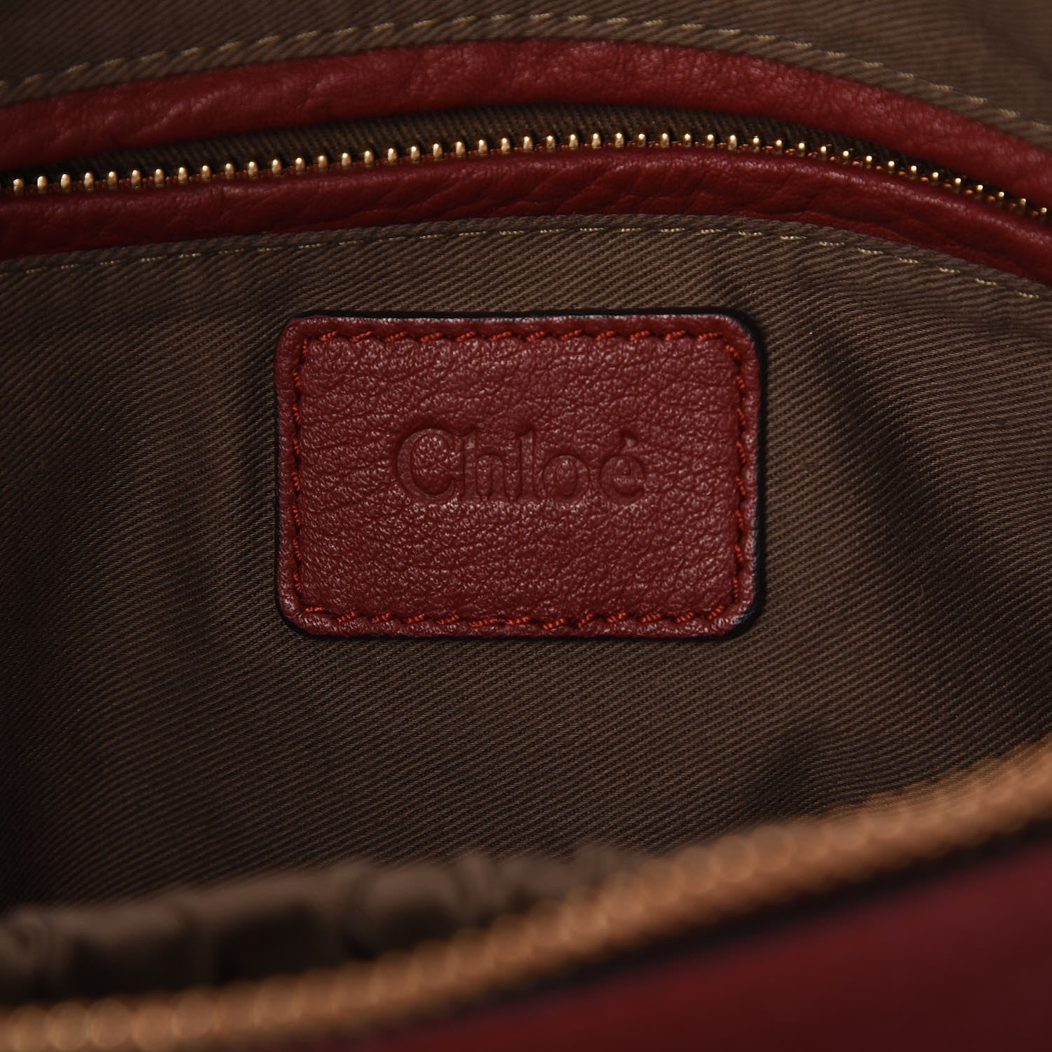 Chloe Calfskin Large Marcie Satchel Garnet 6 of 8