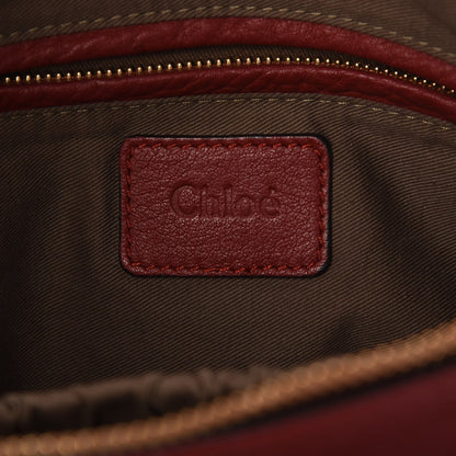 Chloe Calfskin Large Marcie Satchel Garnet 6 of 8