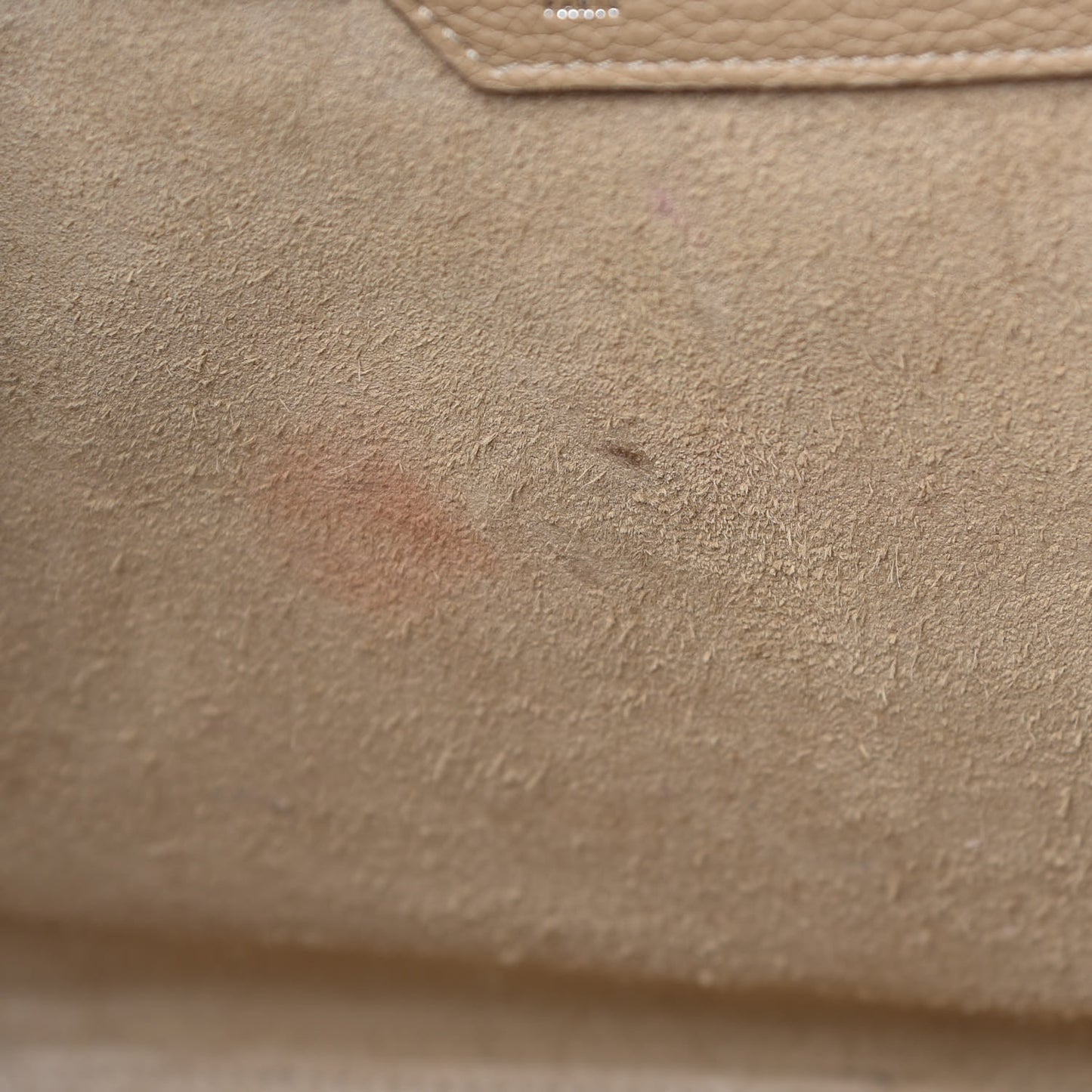 Drummed Calfskin Mini Luggage Dune