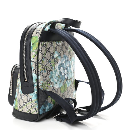 Gucci GG Supreme Monogram Blooms Small Day Backpack Blue 3 of 10
