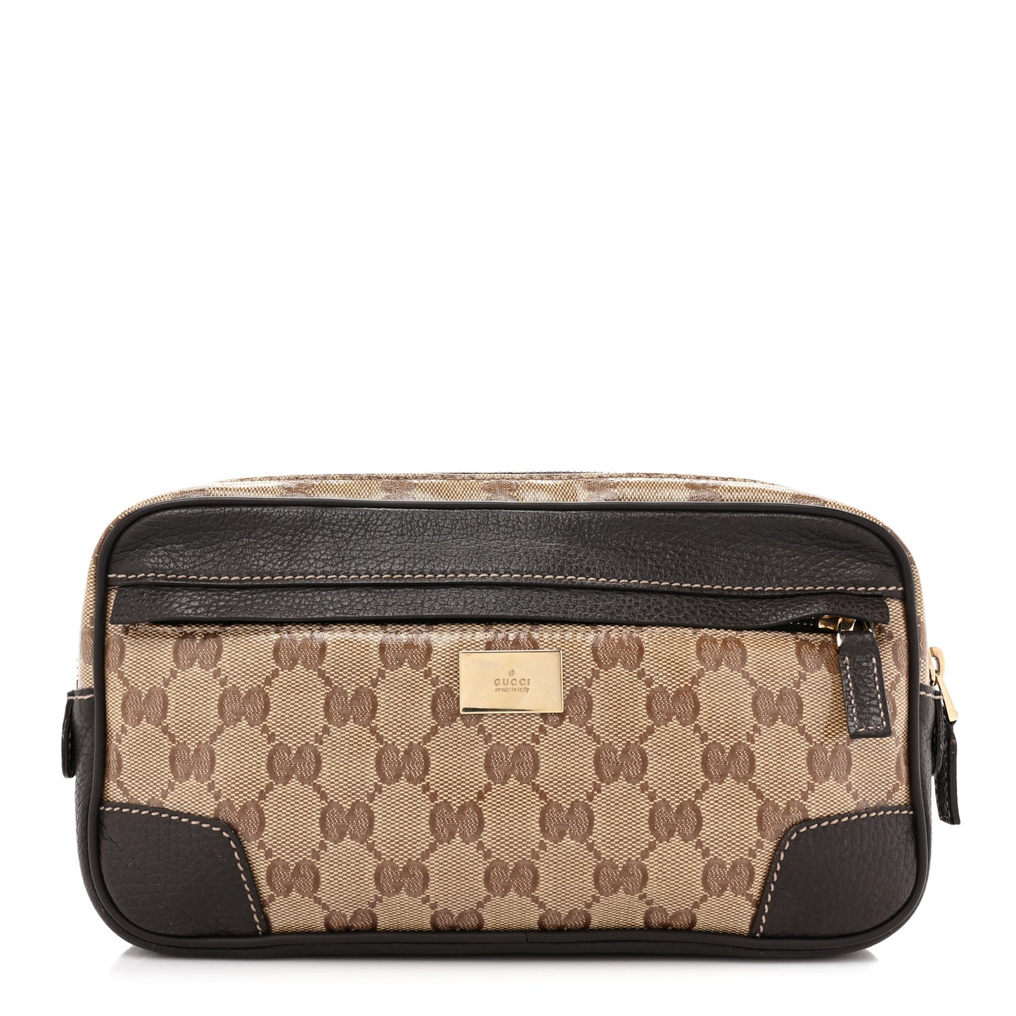 Crystal Monogram Belt Bag Brown