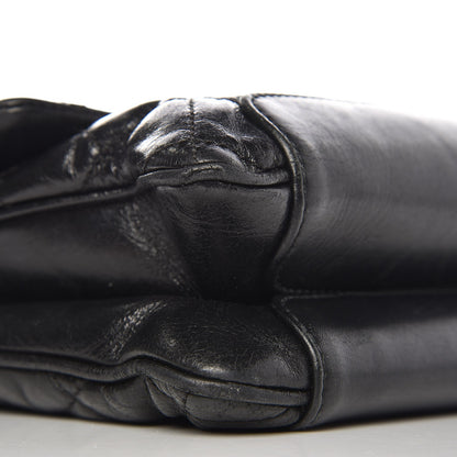Chanel Aged Calfskin Quilted Jumbo Flap Black 9 of 13