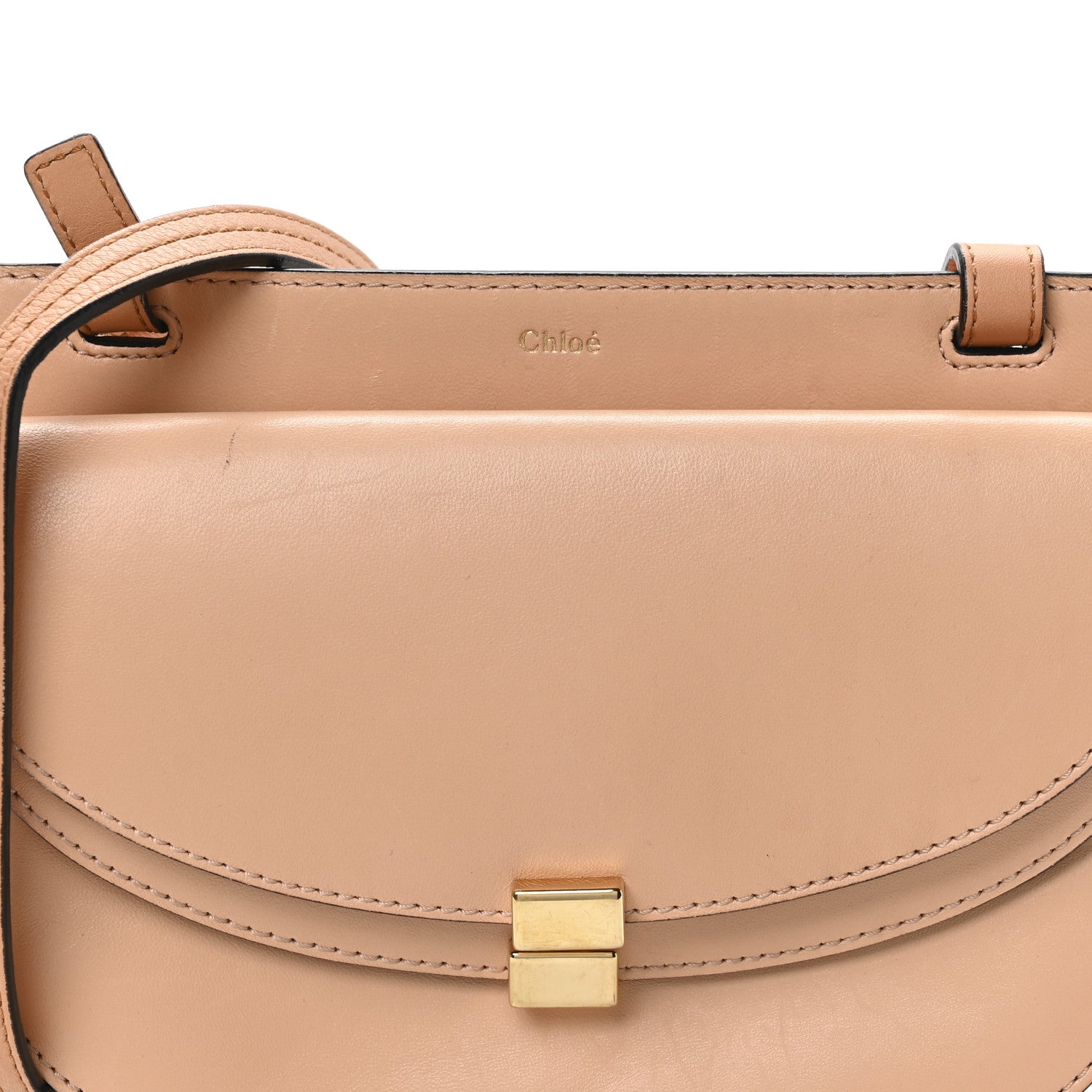 Chloe Calfskin Mini Georgia Crossbody Bag Blushy Pink 8 of 11