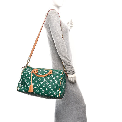 Louis Vuitton Calfskin Monogram Speedy P9 Bandouliere 40 Green 2 of 11