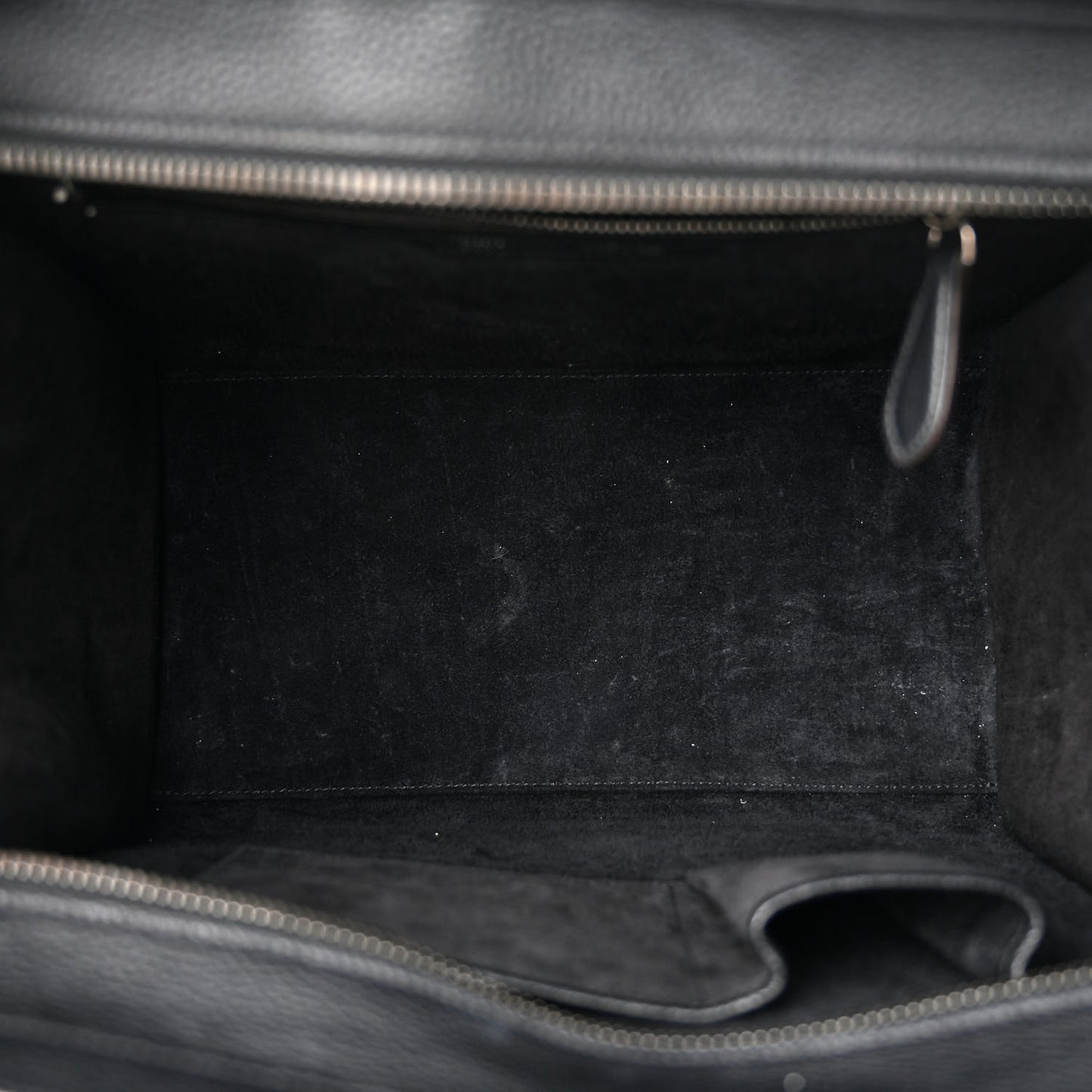 Drummed Calfskin Mini Luggage Black