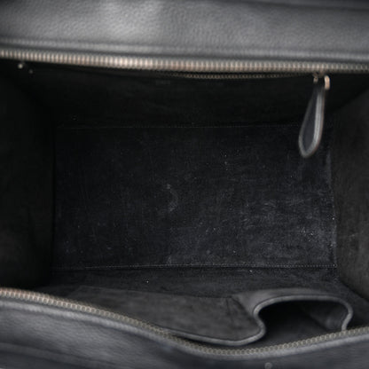 Celine Drummed Calfskin Mini Luggage Black 5 of 13