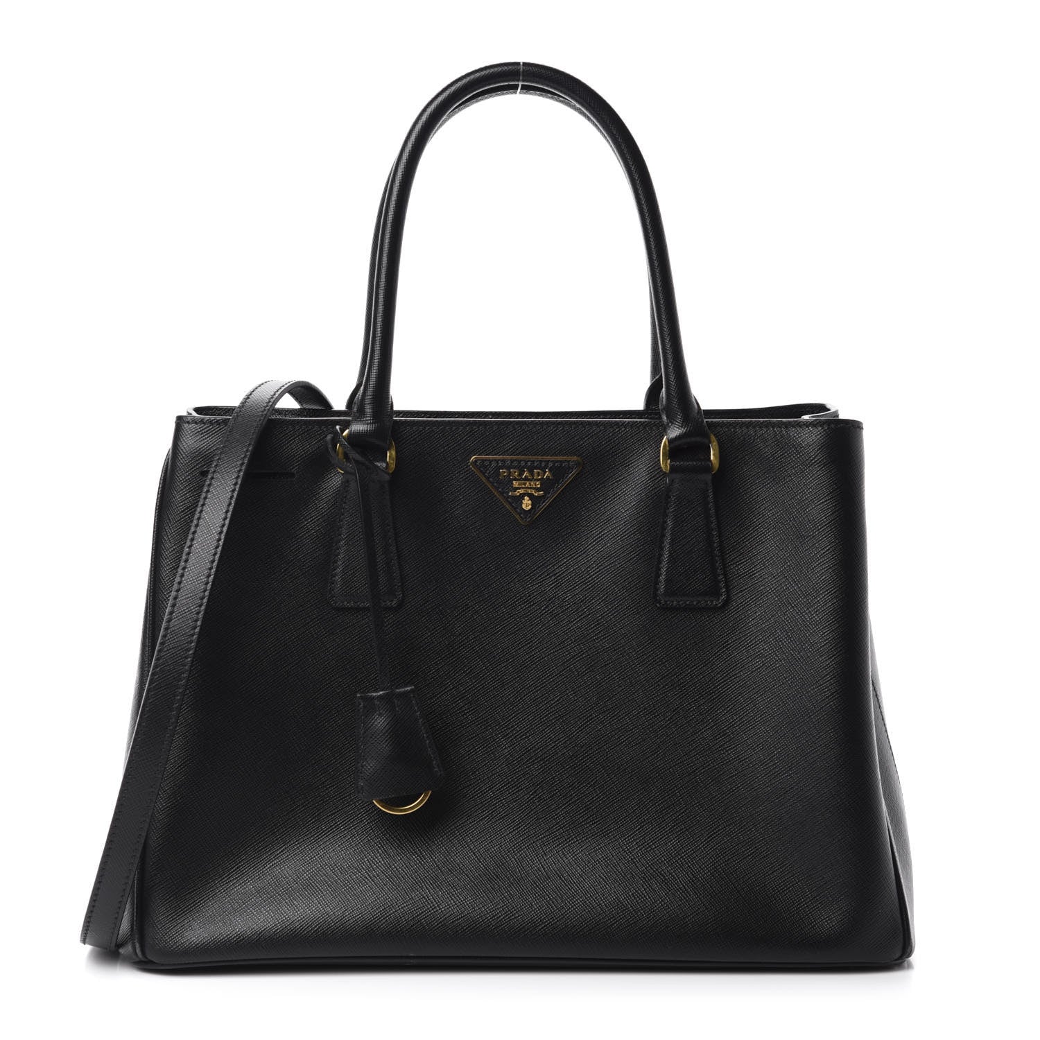 Prada Saffiano Lux Medium Tote Black 1 of 12
