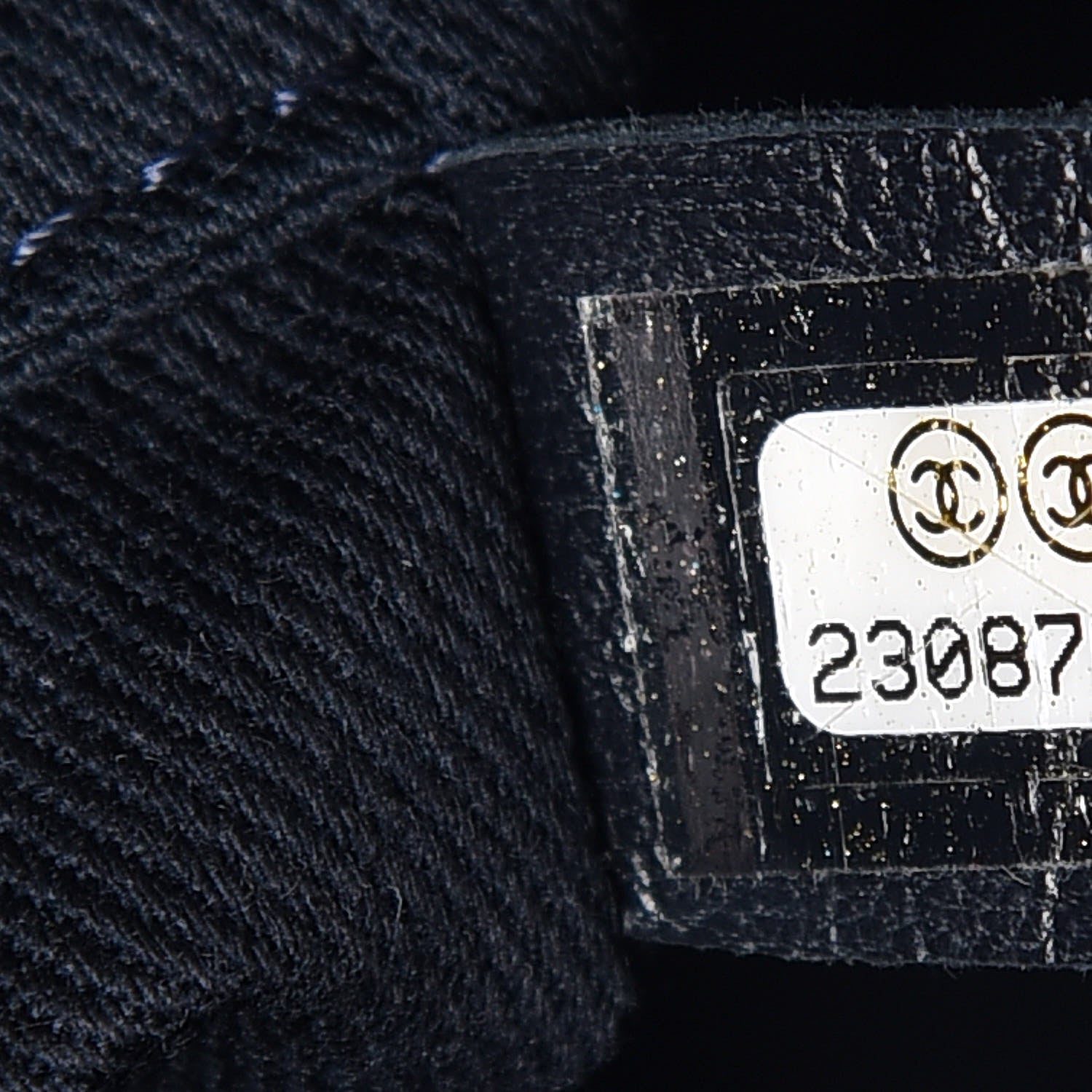 Chanel Denim Small Deauville Tote Dark Blue 7 of 9