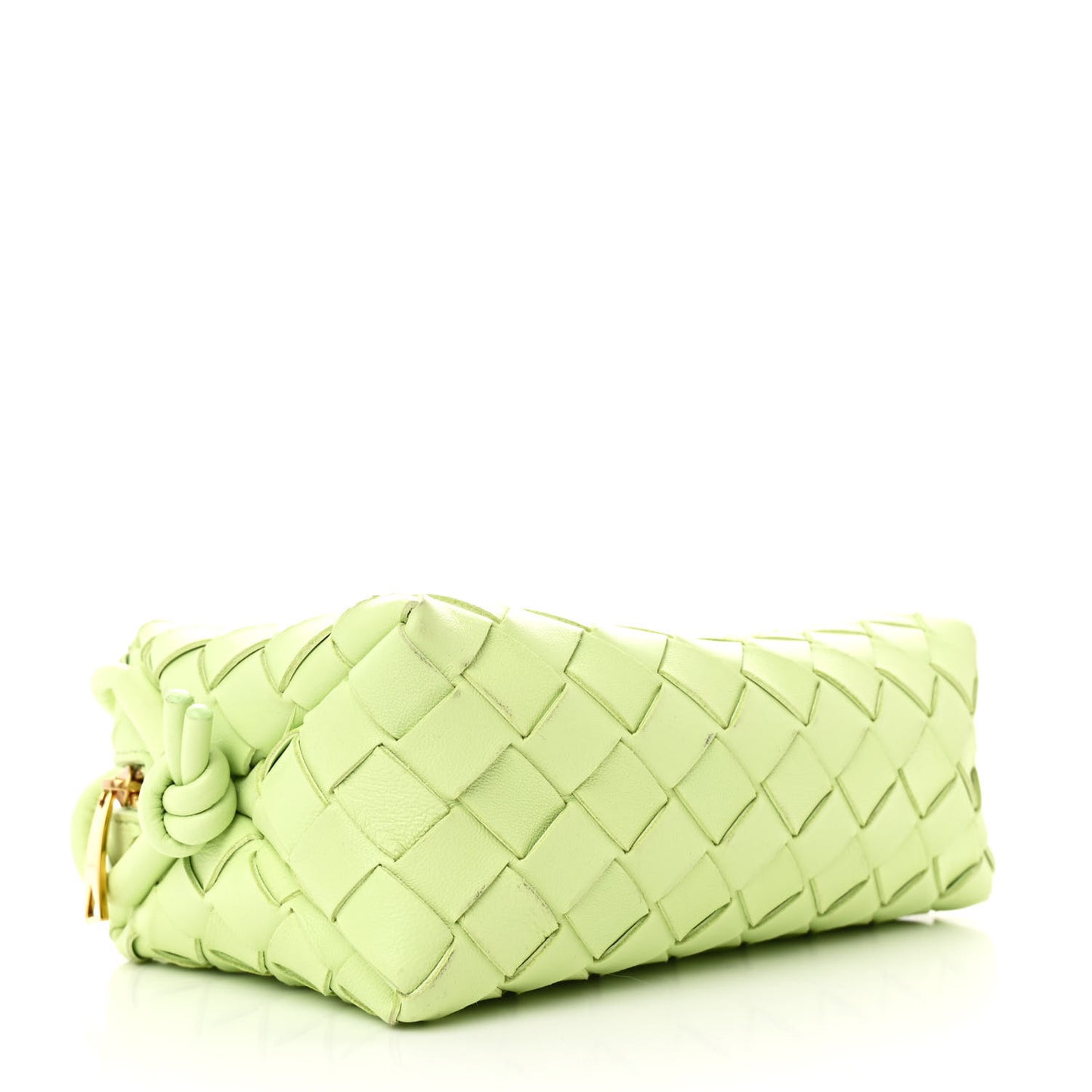 Nappa Intrecciato Mini Loop Camera Bag Fennel