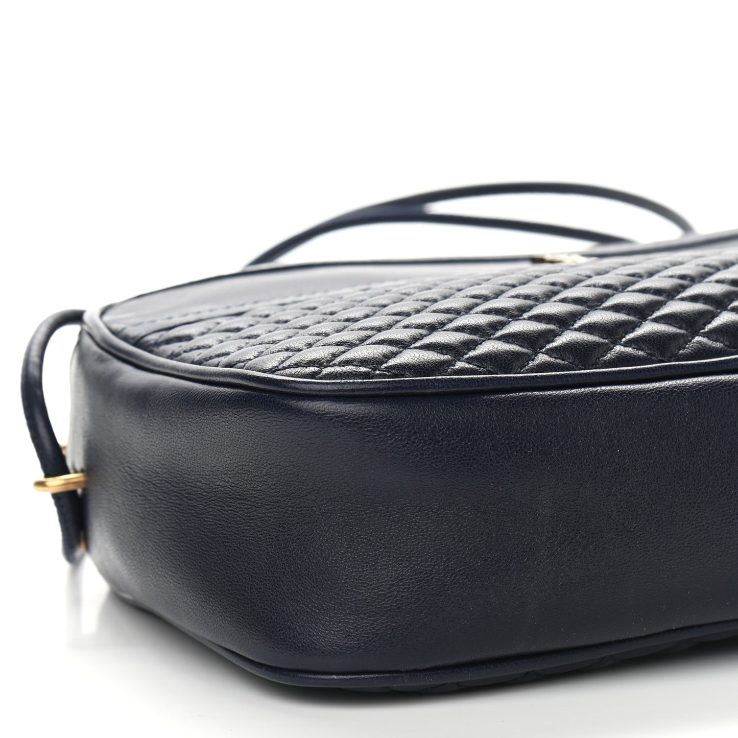 Lambskin Quilted Victoire Camera Bag Deep Marine