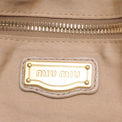 Miu Miu Nappa Leather Large Patchwork Tote Beige 7 of 8
