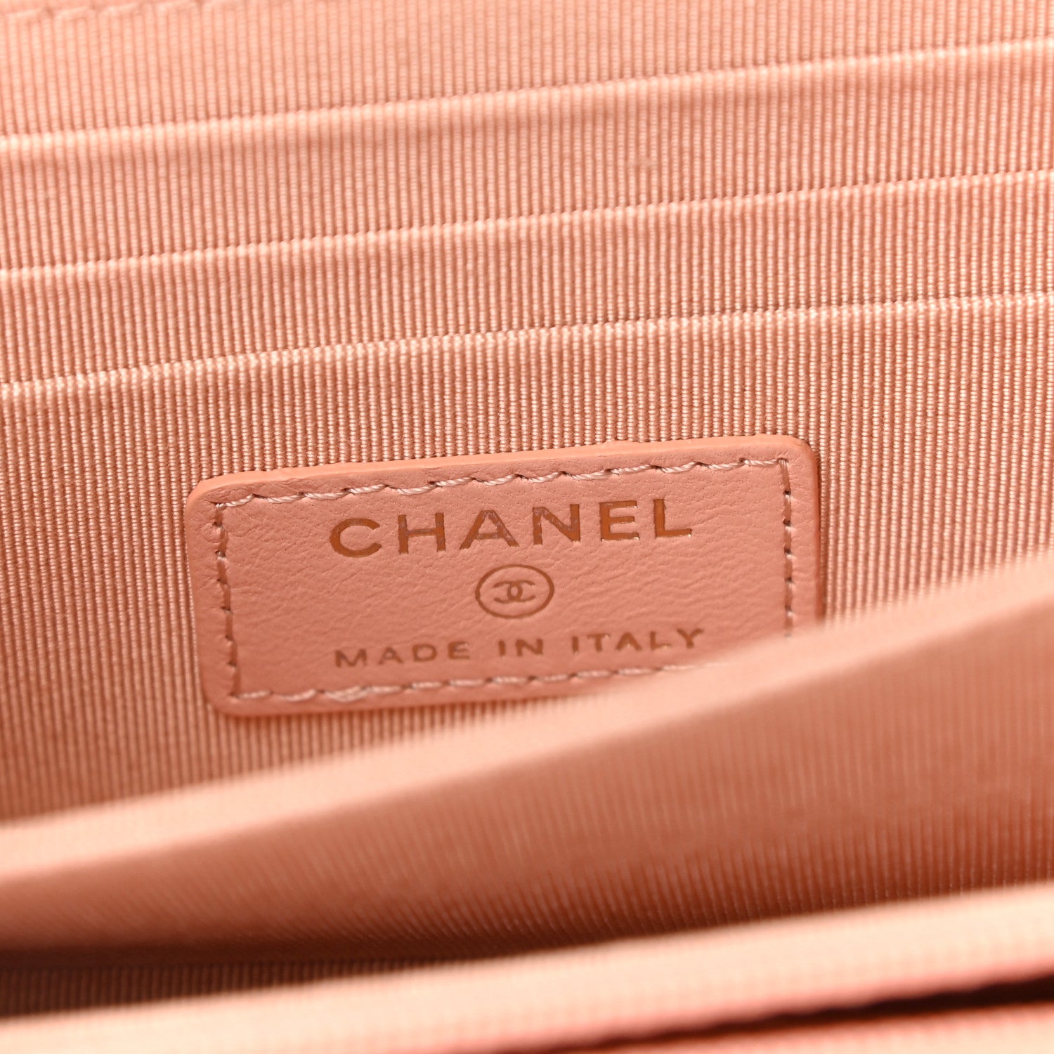 Chanel Lambskin Quilted Mini Wallet On Chain WOC Light Pink 6 of 11