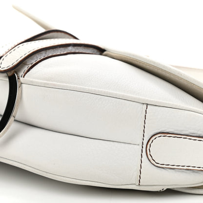 Christian Dior Calfskin Saddle Bag White 8 of 16