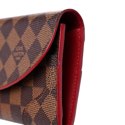 Louis Vuitton Damier Ebene Caissa Wallet Cherry 8 of 10