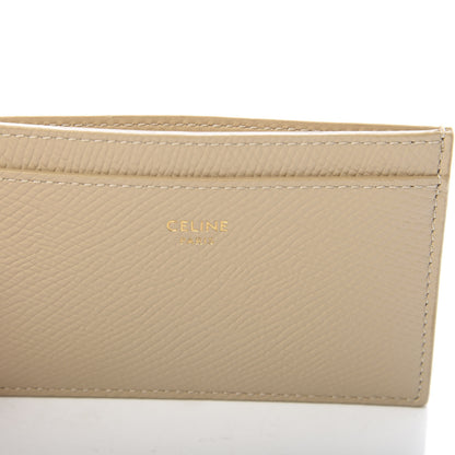 Celine Grained Calfskin Card Holder Light Taupe 6 of 9