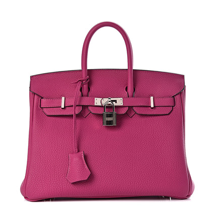 Hermes Togo Birkin 25 Rose Pourpre 1 of 46