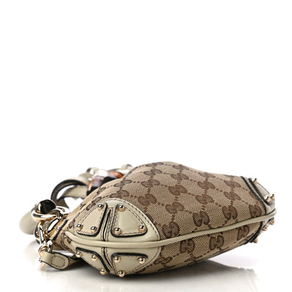 Gucci Monogram Mini Indy Top Handle Bag White 4 of 13