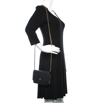 Chanel Caviar Quilted Wallet On Chain WOC Black 3 of 13