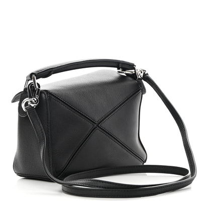 Loewe Calfskin Mini Puzzle Bag Black 2 of 9