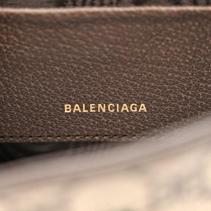 Gucci X BALENCIAGA BB Supreme Monogram Calfskin Web Mini Jackie 1961 Hobo Beige Ebony 6 of 11