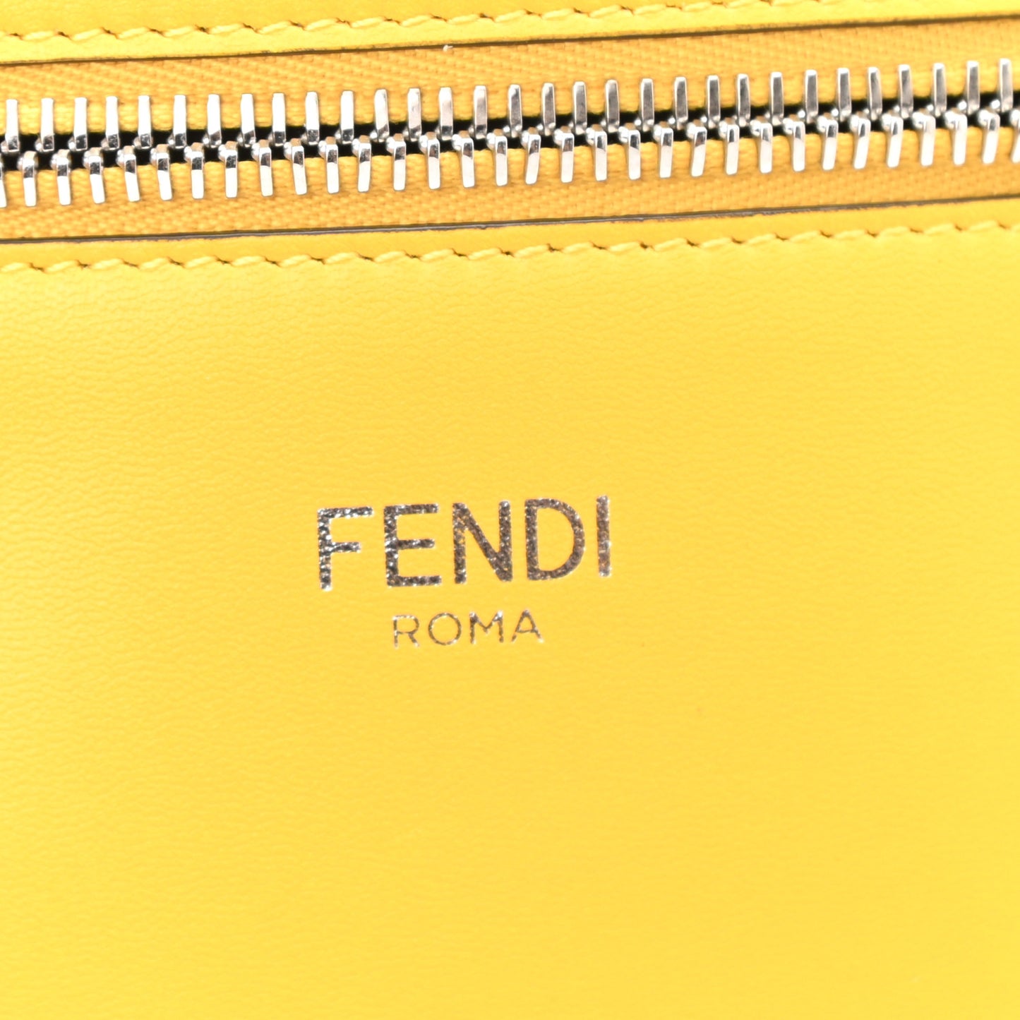 X SARAH COLEMAN Nappa FF Fish Eye Embossed Mini Peekaboo I SEE U Satchel Mimosa