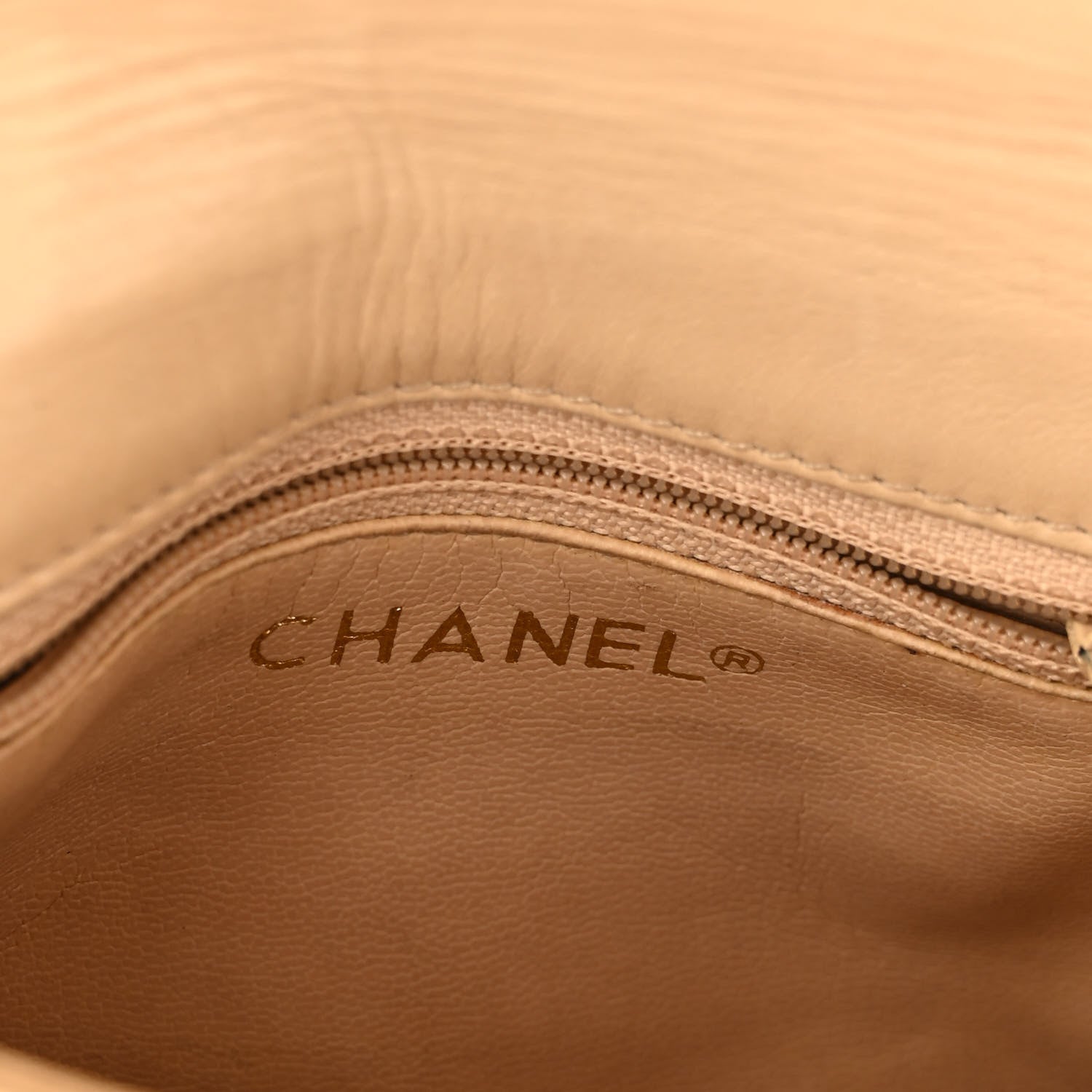 Chanel Lambskin Quilted Flap Waist Belt Bag 65 26 Beige 6 of 11