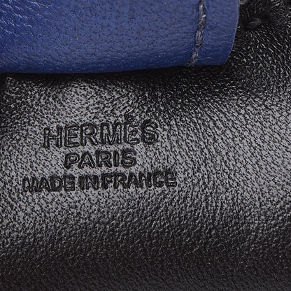 Hermes Milo Lambskin Grigri Rodeo Horse Bag Charm PM Black Bleu Saphir Gold 3 of 5