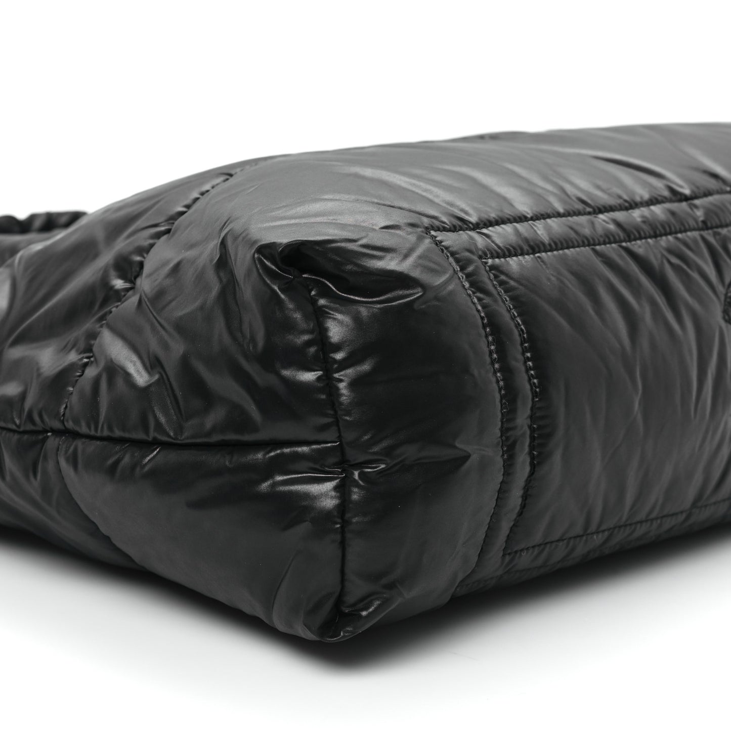 Nylon Coco Cocoon Large Reversible Tote Black