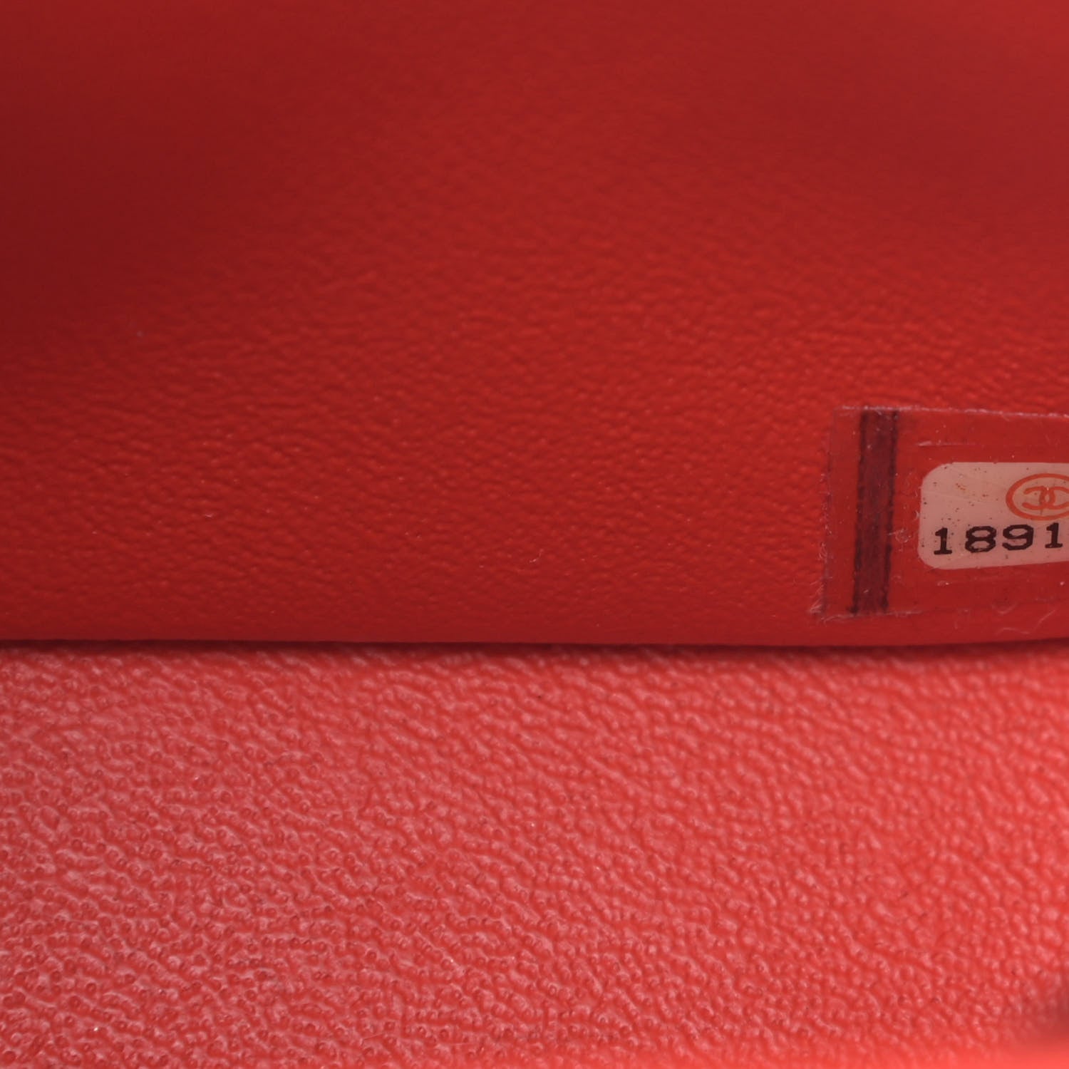 Chanel Patent Calfskin Striped Mini Square Flap Red 7 of 10