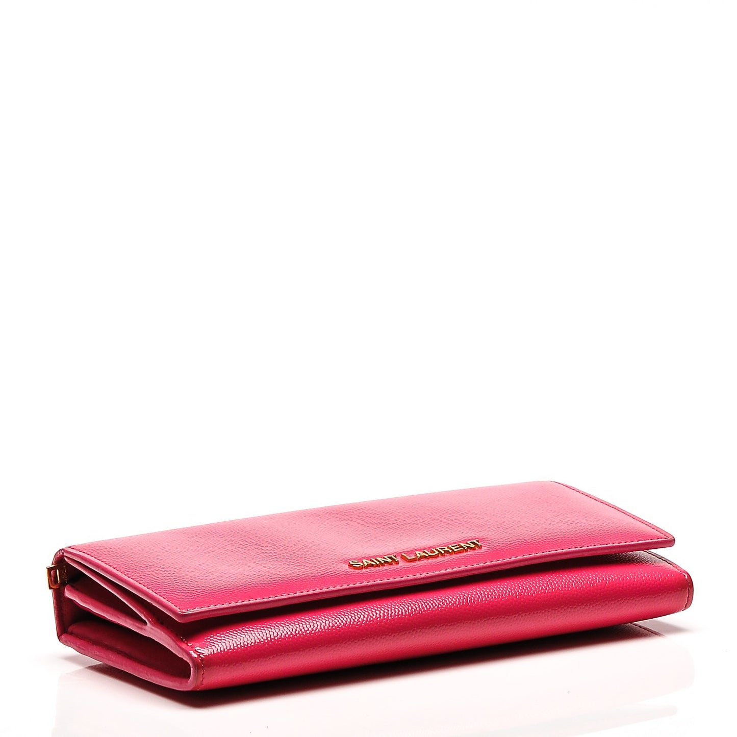 Patent Grain de Poudre Classic Large Letters Flap Wallet Bubblegum