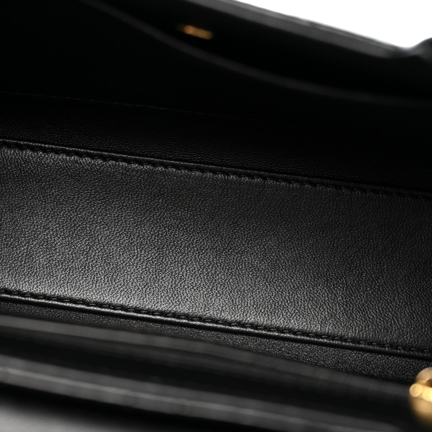 Chanel Lambskin Fringe Nano Kelly Shopper Black 5 of 11