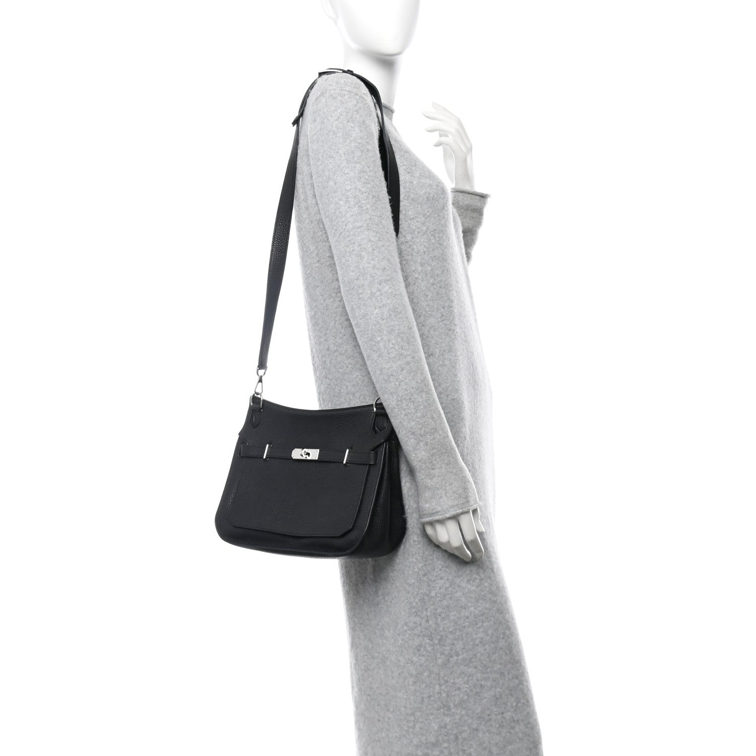 Hermes Taurillon Clemence Jypsiere 28 Black 2 of 9