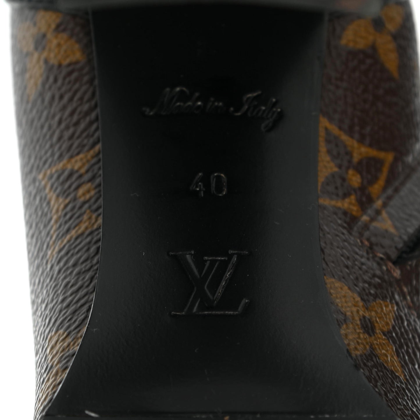 Patent Calfskin Monogram Star Trail Ankle Boots 40 Black