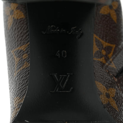 Louis Vuitton Patent Calfskin Monogram Star Trail Ankle Boots 40 Black 6 of 11