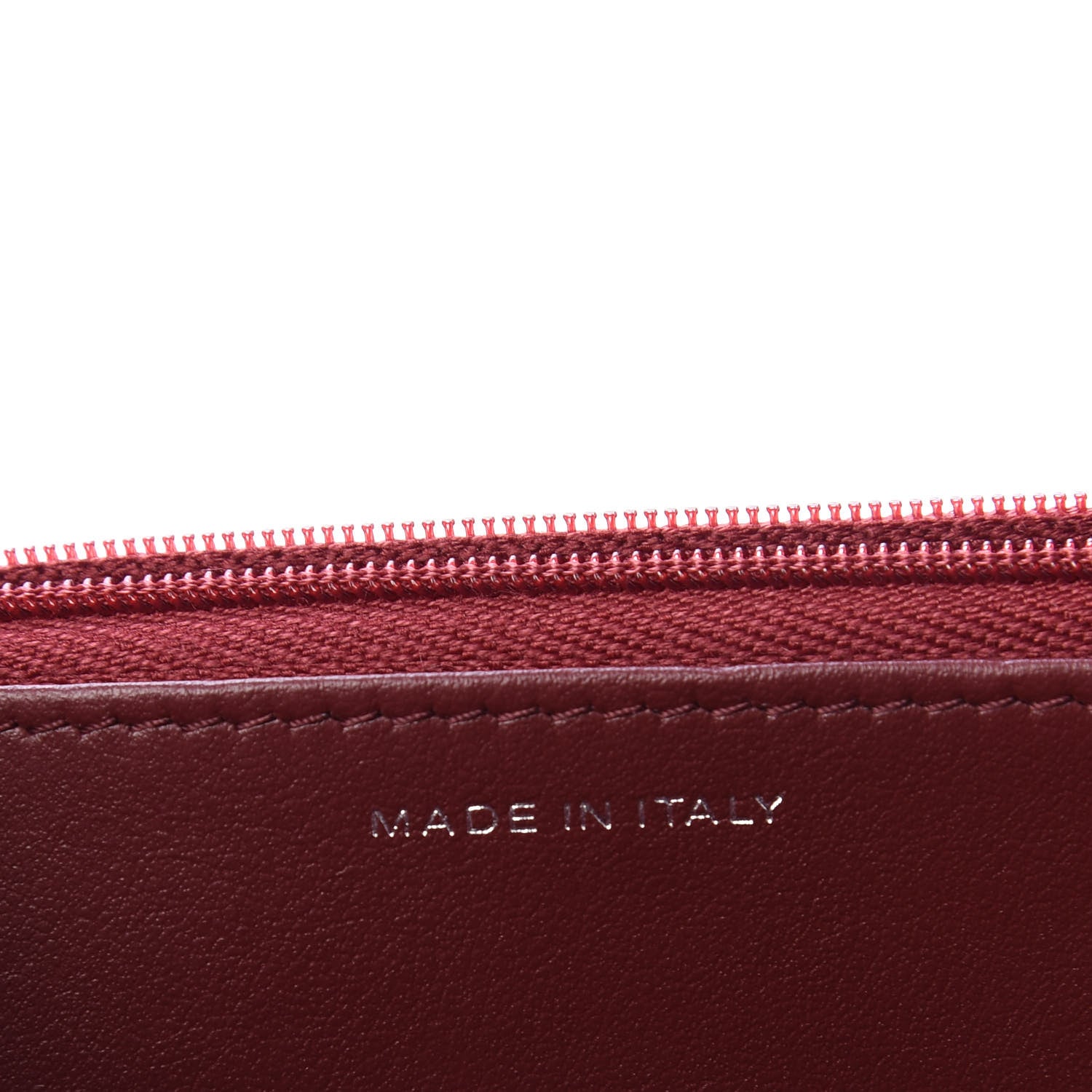 Chanel Caviar Quilted Wallet On Chain WOC Dark Red 9 of 12