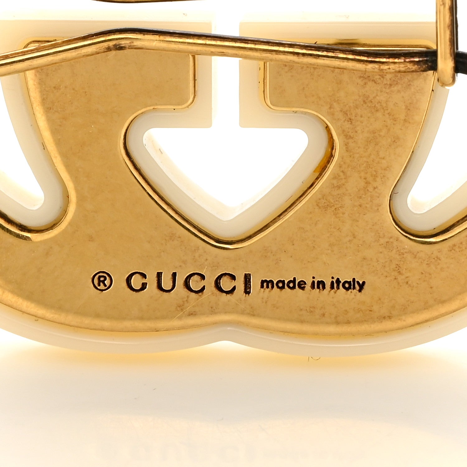 Gucci Resin Crystal Embellished GG Hair Clip 3 of 4