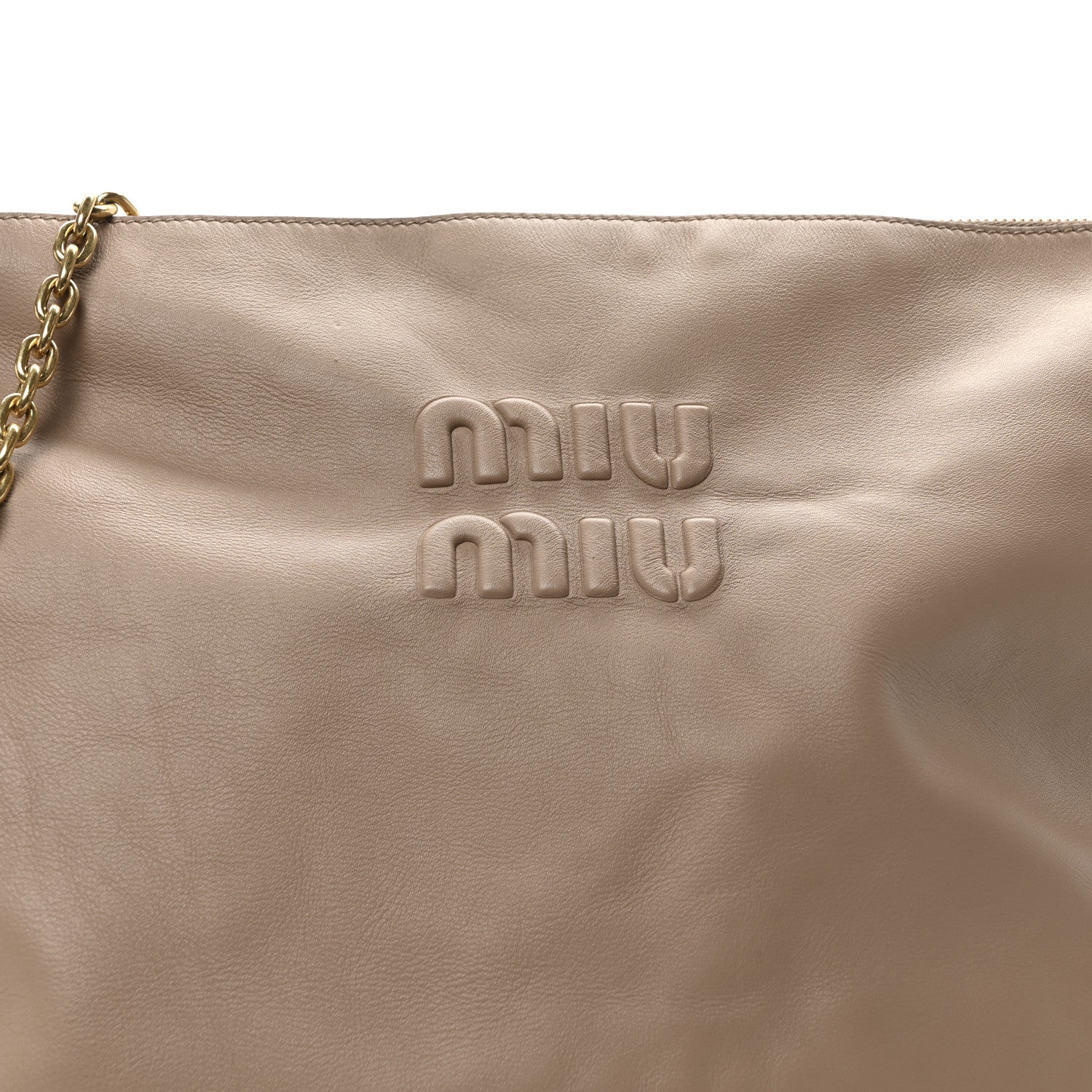 Miu Miu Soft Calf Softy Shoulder Bag Cammeo 8 of 10