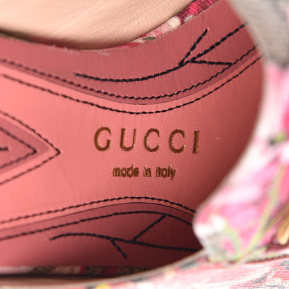 Gucci GG Supreme Monogram Blooms Womens Princetown Slippers 36 Beige Multicolor Dry Rose 7 of 9