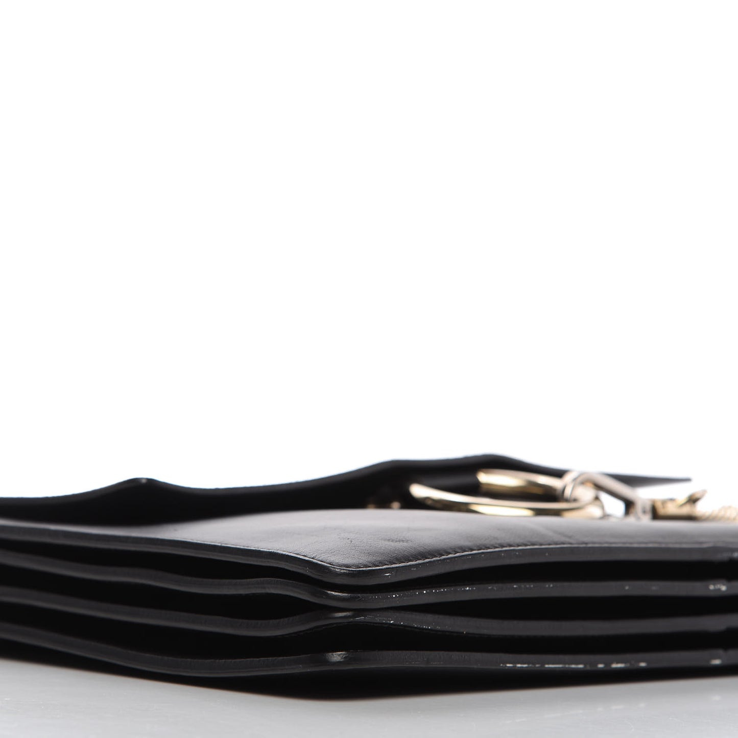 Suede Calfskin Medium Faye Shoulder Bag Black