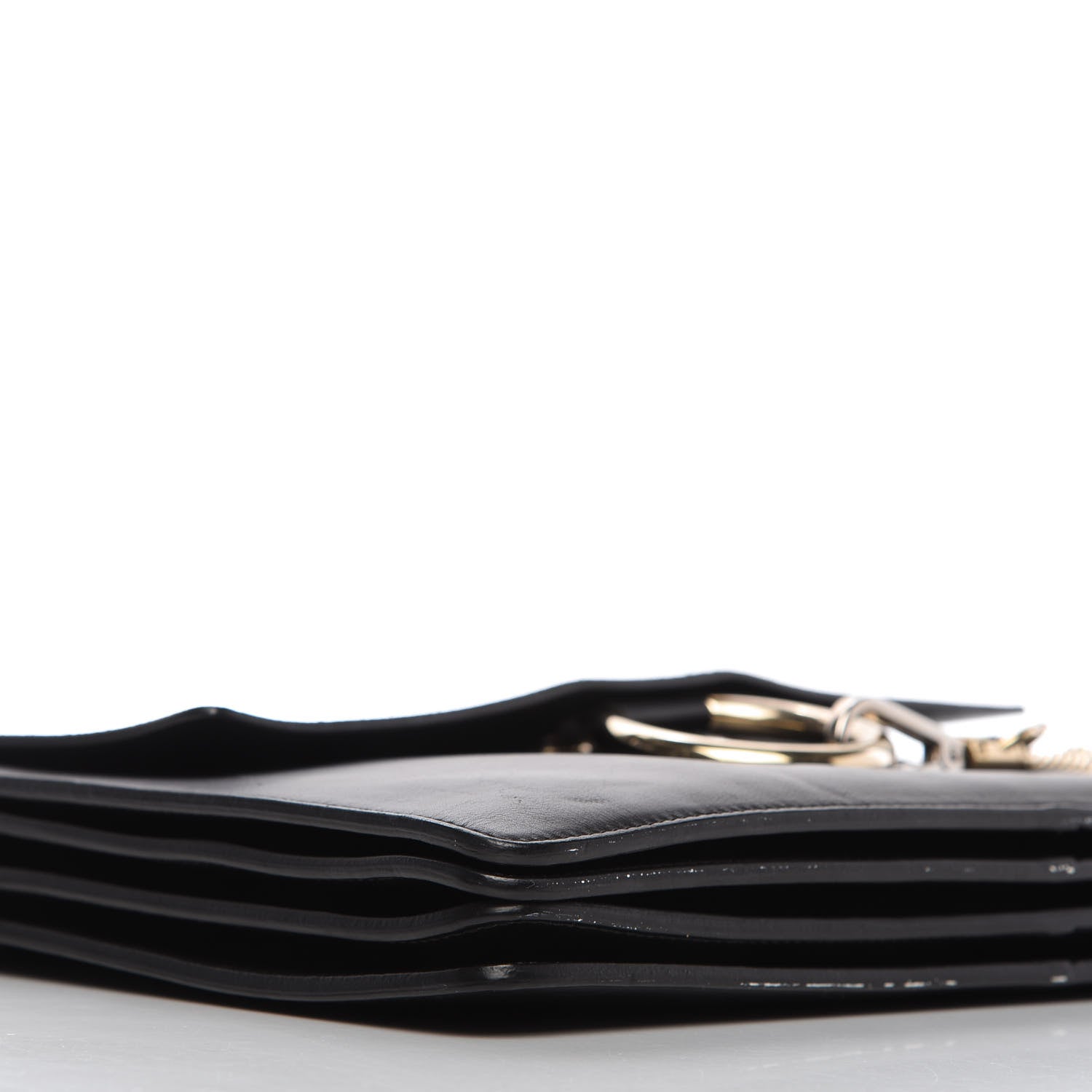 Chloe Suede Calfskin Medium Faye Shoulder Bag Black 6 of 9