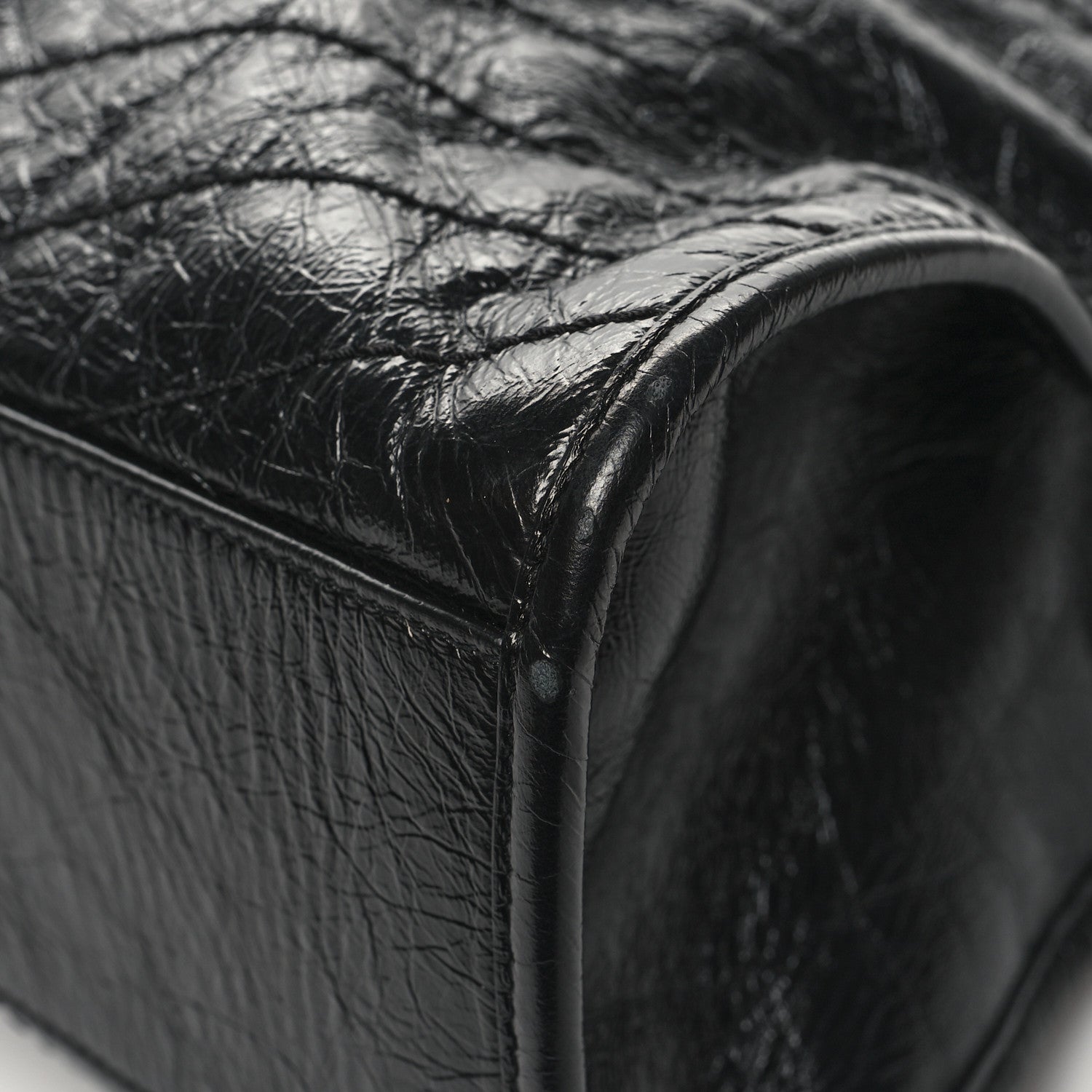 Saint Laurent Crinkled Calfskin Matelasse Monogram Large Niki Shopper Tote Black 10 of 12