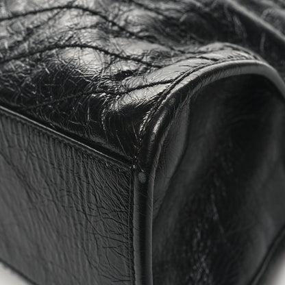 Saint Laurent Crinkled Calfskin Matelasse Monogram Large Niki Shopper Tote Black 10 of 12