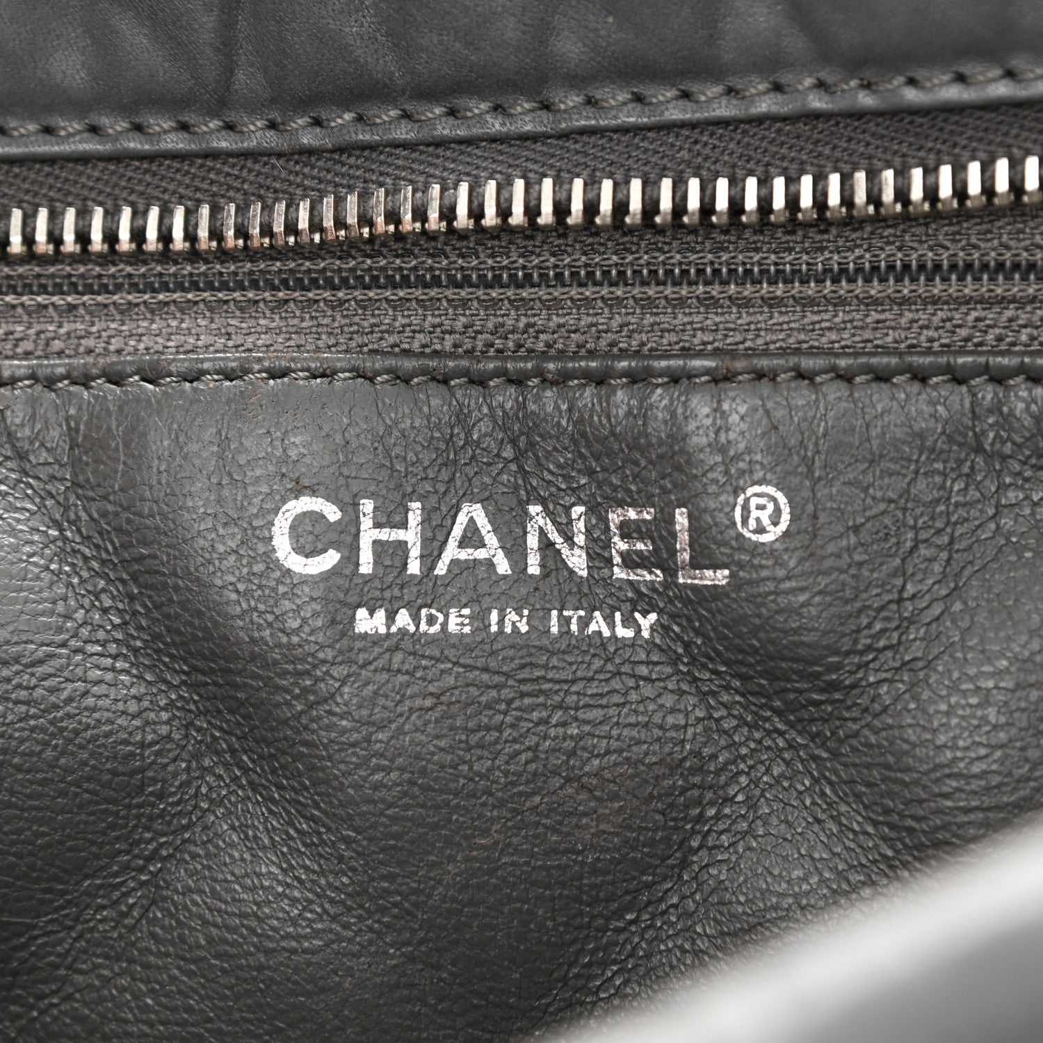 Chanel Aged Calfskin Quilted Large Reissue Camera Case Grey 6 of 8