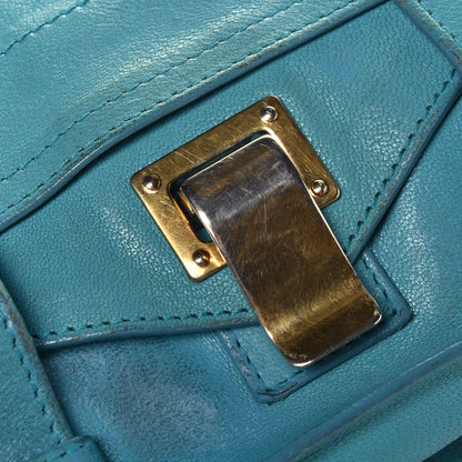 Proenza Schouler Lambskin PS1 Mini Pouch Messenger Bag Lagoon 11 of 12