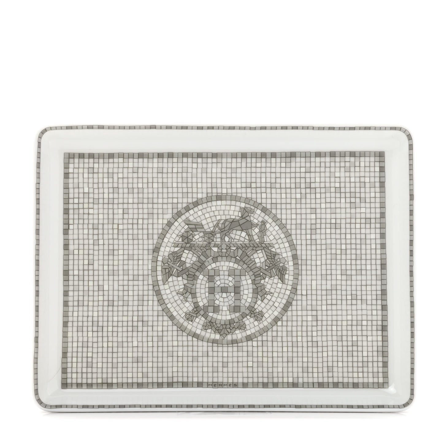 Porcelain Mosaique Au 24 Sushi Plate Platine