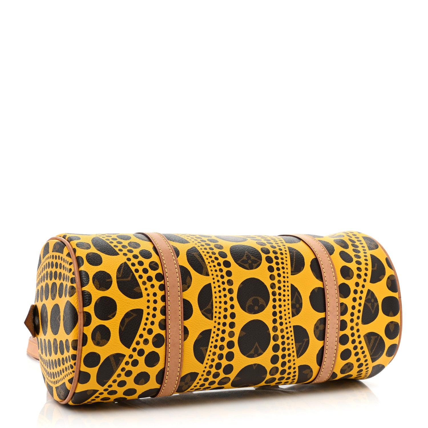 Louis Vuitton Monogram Kusama Pumpkin Dots Papillon 30 Yellow